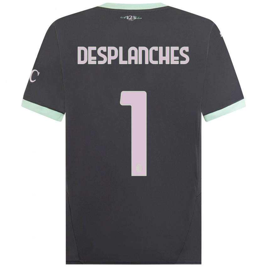 Kinderen Sebastiano Desplanches #1 Grijs Thuisshirt Derde Tenue 2024/25 T-Shirt