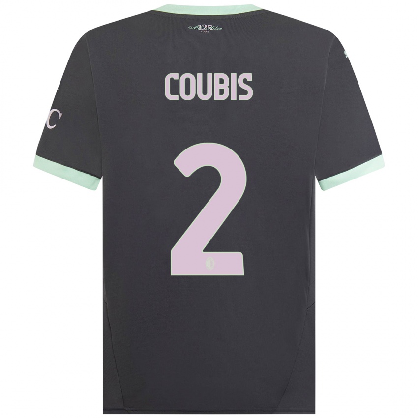 Kinderen Andrei Coubis #2 Grijs Thuisshirt Derde Tenue 2024/25 T-Shirt