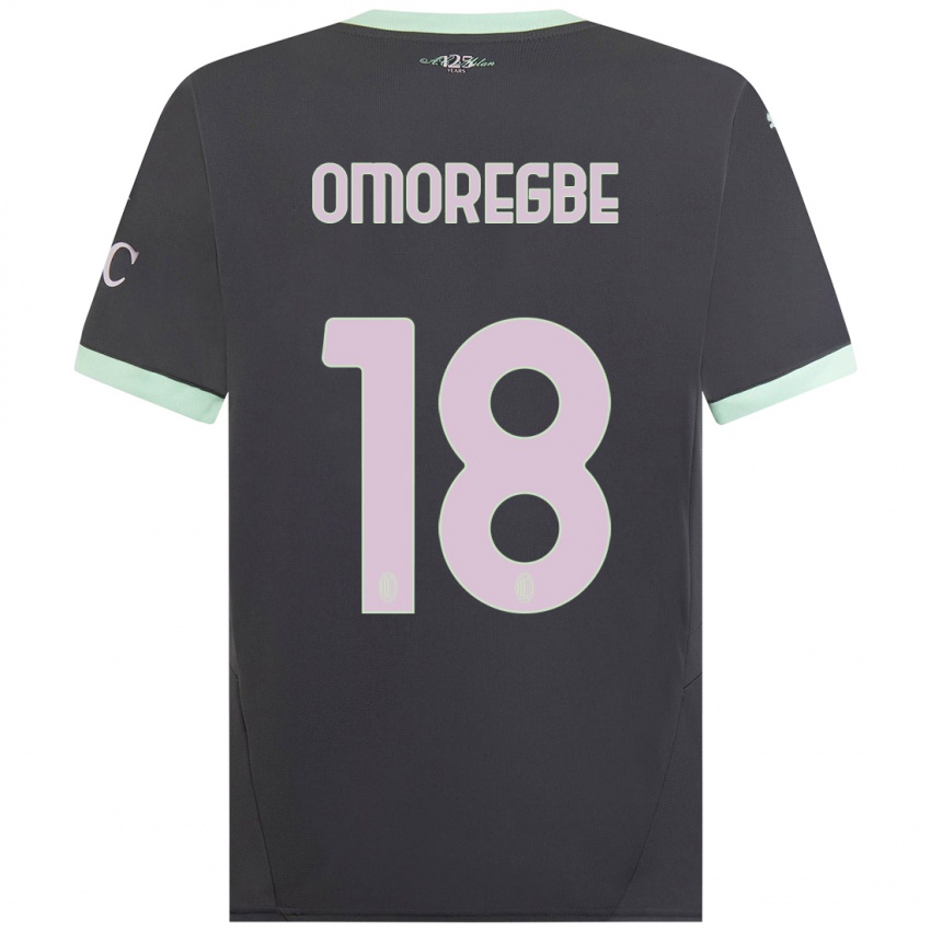 Kinderen Bob Murphy Omoregbe #18 Grijs Thuisshirt Derde Tenue 2024/25 T-Shirt