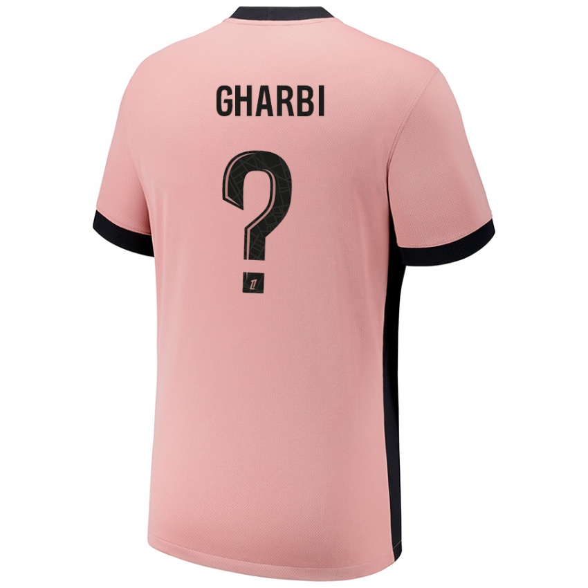 Kinderen Ismael Gharbi #0 Roestroze Thuisshirt Derde Tenue 2024/25 T-Shirt