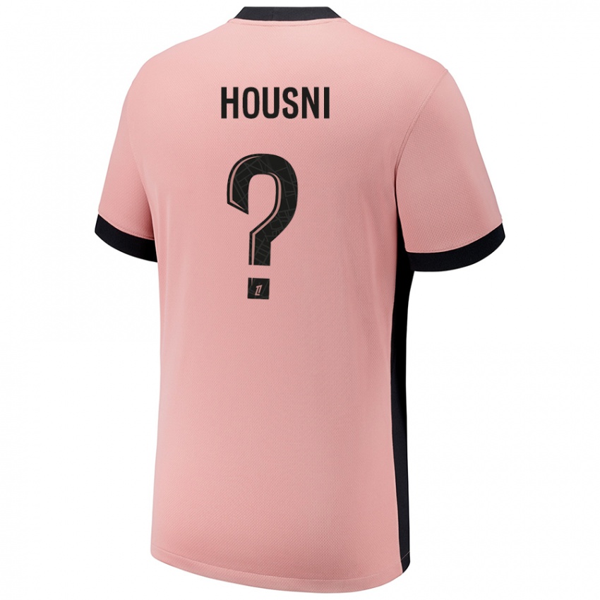 Kinderen Ilyes Housni #0 Roestroze Thuisshirt Derde Tenue 2024/25 T-Shirt