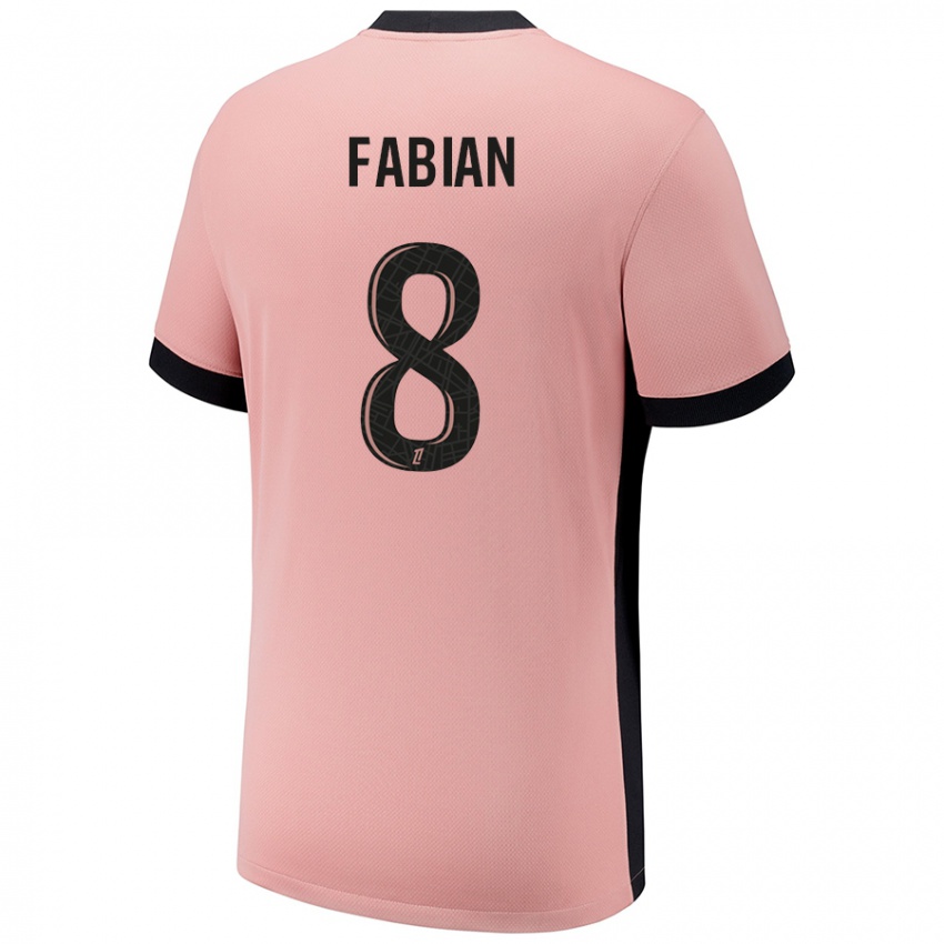 Kinderen Fabián Ruiz #8 Roestroze Thuisshirt Derde Tenue 2024/25 T-Shirt