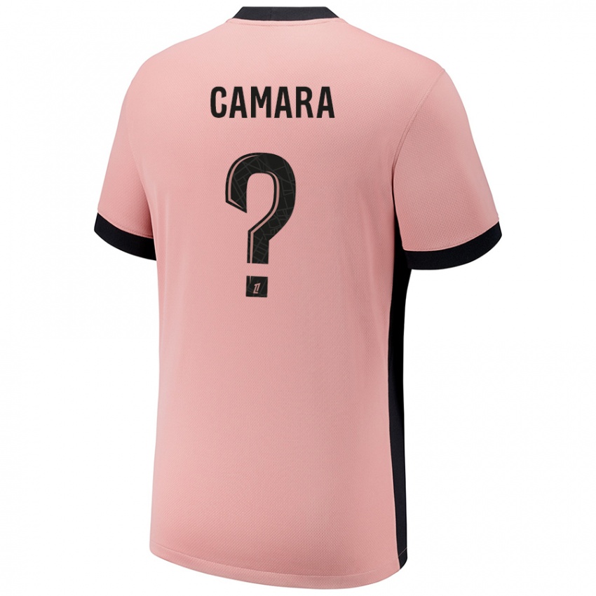 Kinderen Oumar Camara #0 Roestroze Thuisshirt Derde Tenue 2024/25 T-Shirt