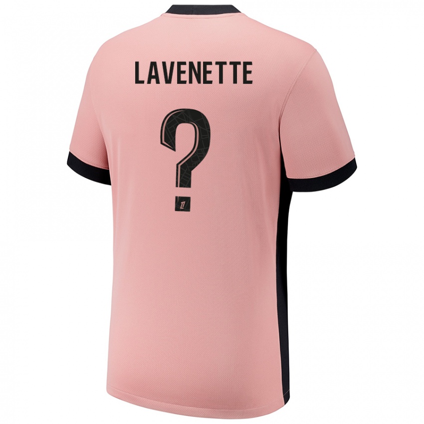 Kinderen Mathias Lavenette #0 Roestroze Thuisshirt Derde Tenue 2024/25 T-Shirt