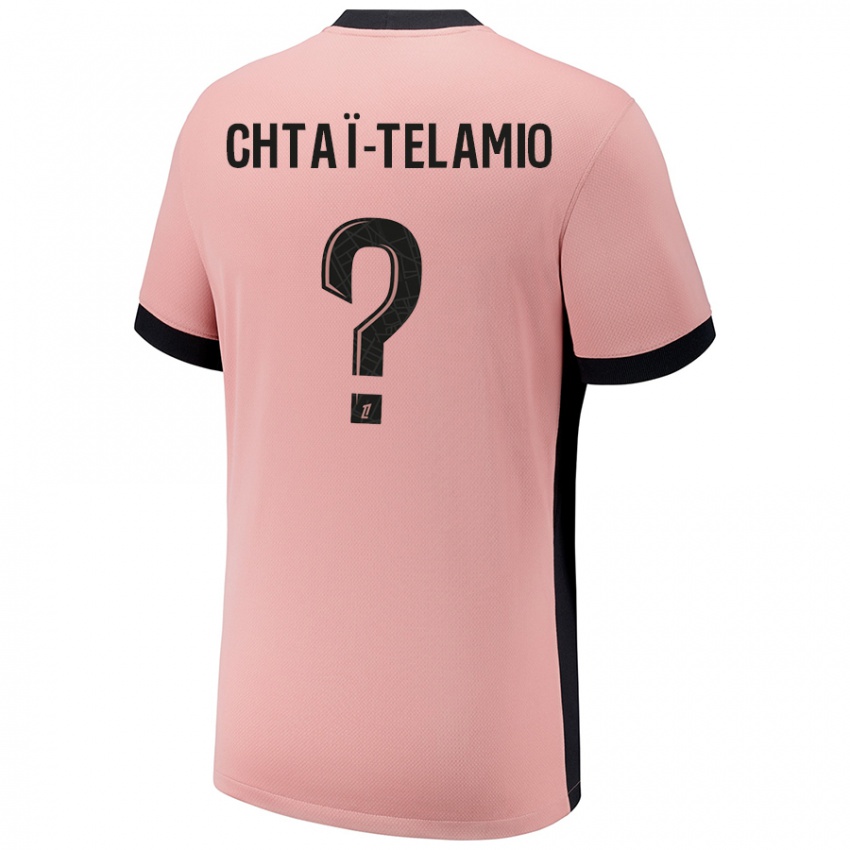 Kinderen Zayon Chtaï-Telamio #0 Roestroze Thuisshirt Derde Tenue 2024/25 T-Shirt