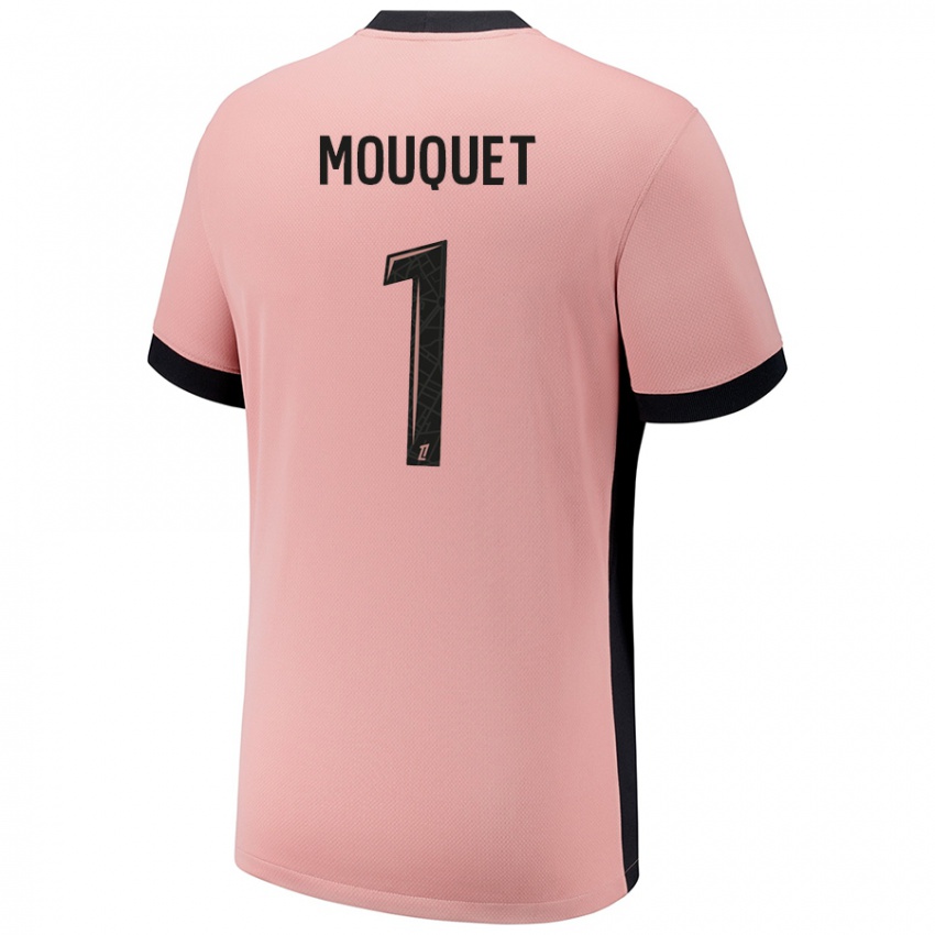 Kinderen Louis Mouquet #1 Roestroze Thuisshirt Derde Tenue 2024/25 T-Shirt