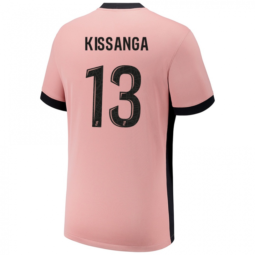 Kinderen Hugo Kissanga #13 Roestroze Thuisshirt Derde Tenue 2024/25 T-Shirt