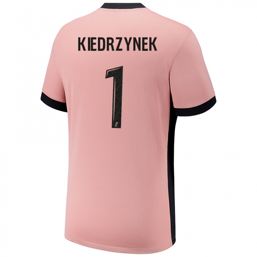 Kinderen Katarzyna Kiedrzynek #1 Roestroze Thuisshirt Derde Tenue 2024/25 T-Shirt