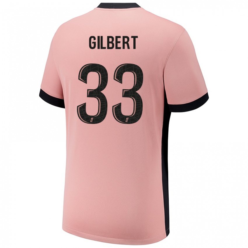 Kinderen Tara Elimbi Gilbert #33 Roestroze Thuisshirt Derde Tenue 2024/25 T-Shirt