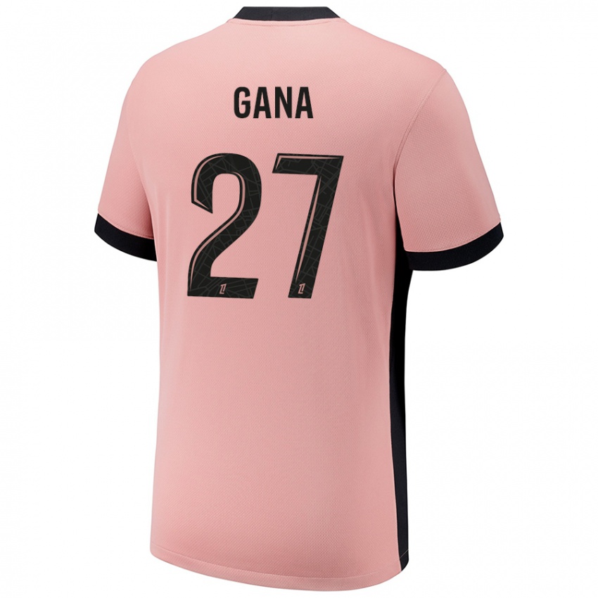 Kinderen Idrissa Gana Gueye #27 Roestroze Thuisshirt Derde Tenue 2024/25 T-Shirt