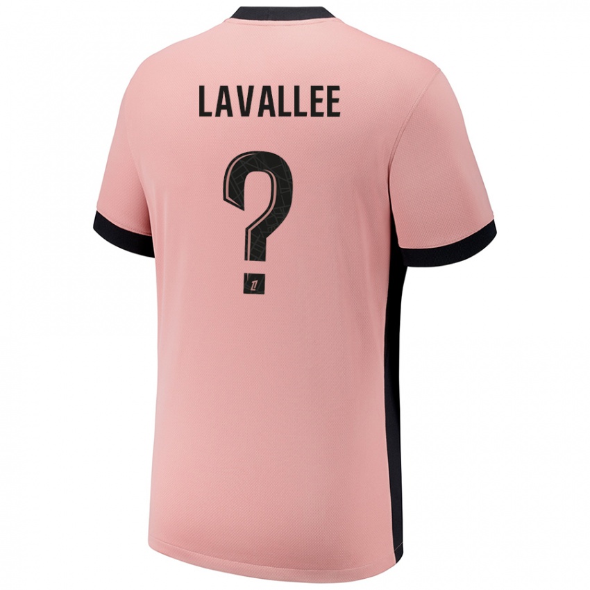 Kinderen Lucas Lavallee #0 Roestroze Thuisshirt Derde Tenue 2024/25 T-Shirt