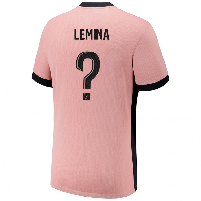 Kinderen Noha Lemina #0 Roestroze Thuisshirt Derde Tenue 2024/25 T-Shirt