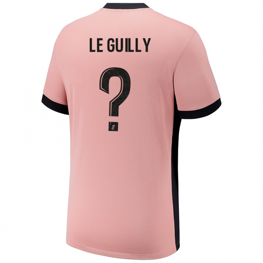 Kinderen Eden Le Guilly #0 Roestroze Thuisshirt Derde Tenue 2024/25 T-Shirt