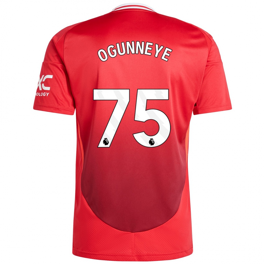 Heren Habeeb Ogunneye #75 Felrood Thuisshirt Thuistenue 2024/25 T-Shirt