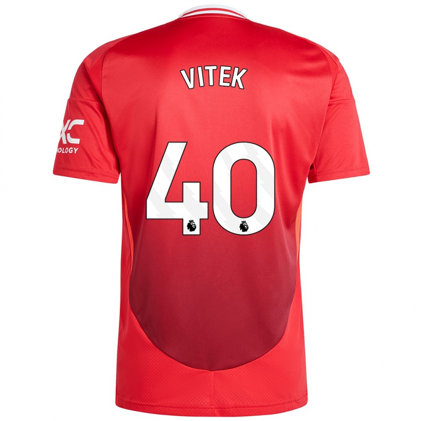 Heren Radek Vitek #40 Felrood Thuisshirt Thuistenue 2024/25 T-Shirt