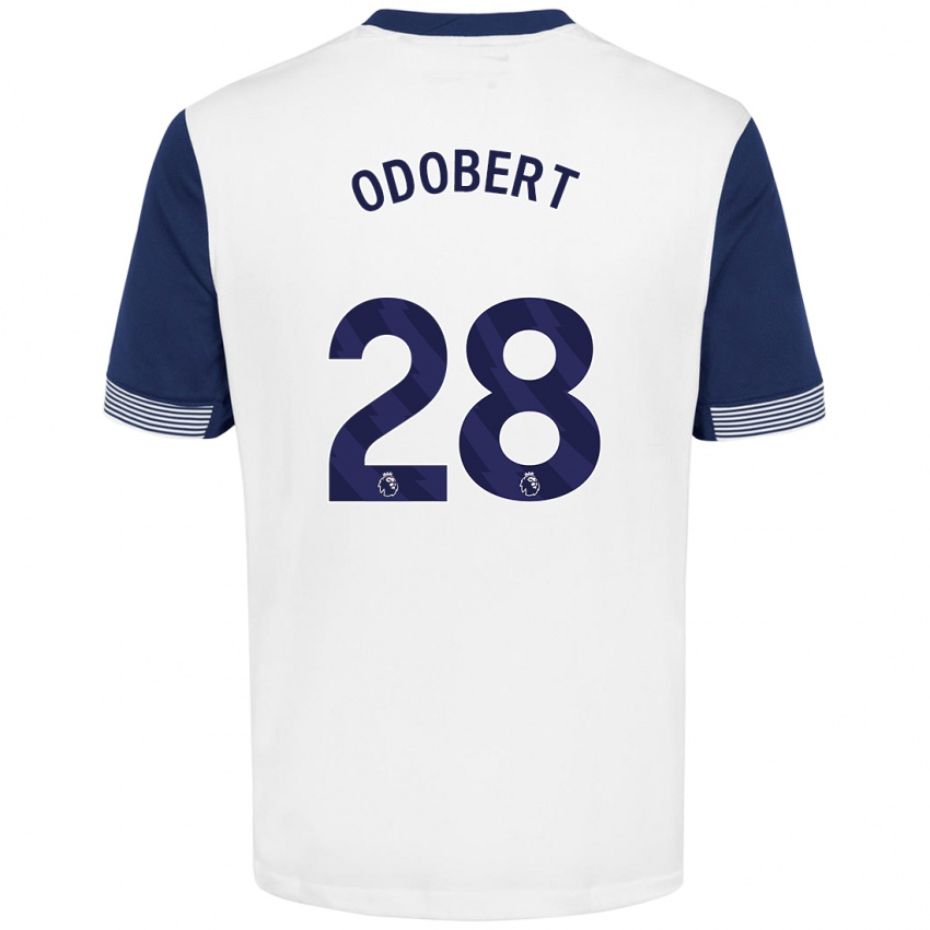 Heren Wilson Odobert #28 Wit Blauw Thuisshirt Thuistenue 2024/25 T-Shirt