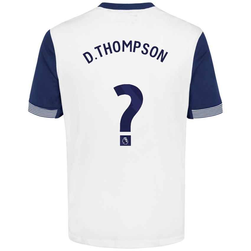 Heren Dylan Thompson #0 Wit Blauw Thuisshirt Thuistenue 2024/25 T-Shirt