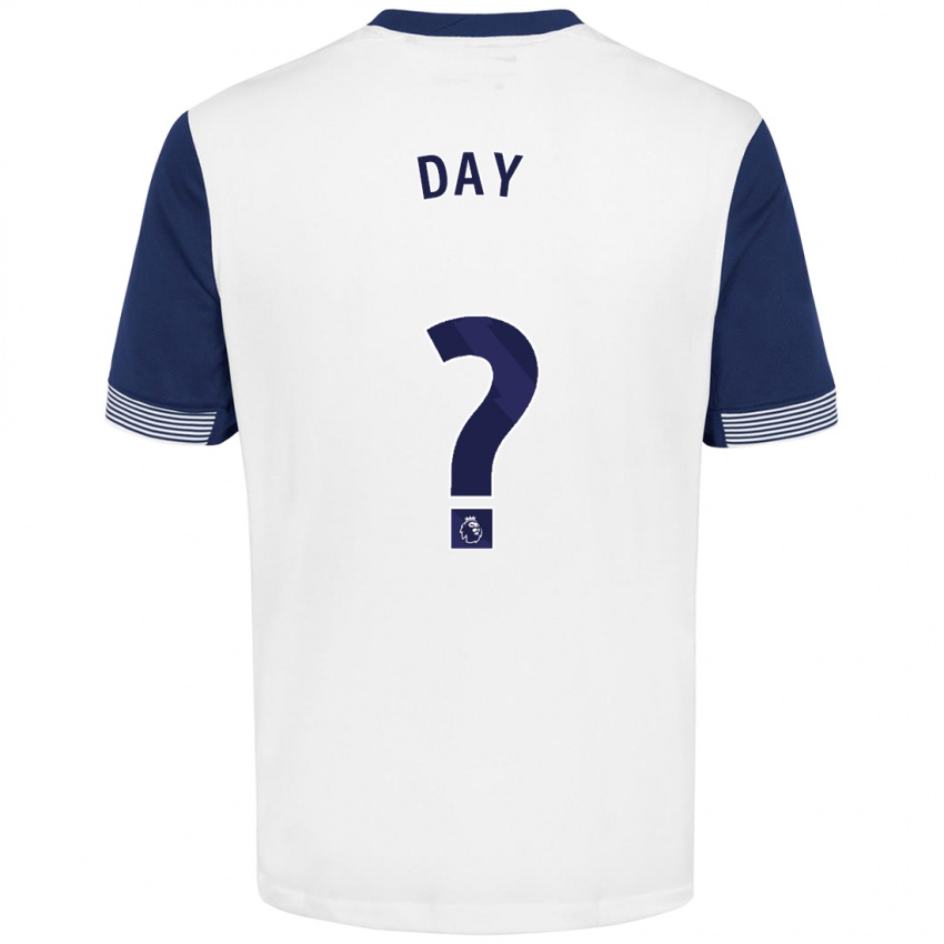 Heren Frankie Day #0 Wit Blauw Thuisshirt Thuistenue 2024/25 T-Shirt