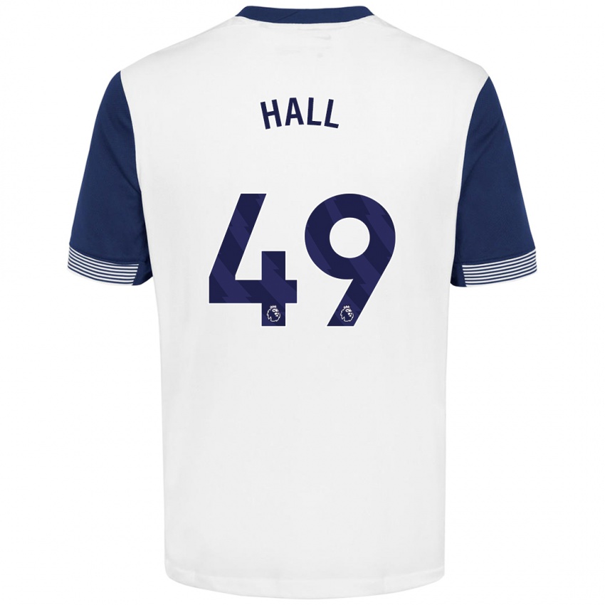 Heren Tyrese Hall #49 Wit Blauw Thuisshirt Thuistenue 2024/25 T-Shirt