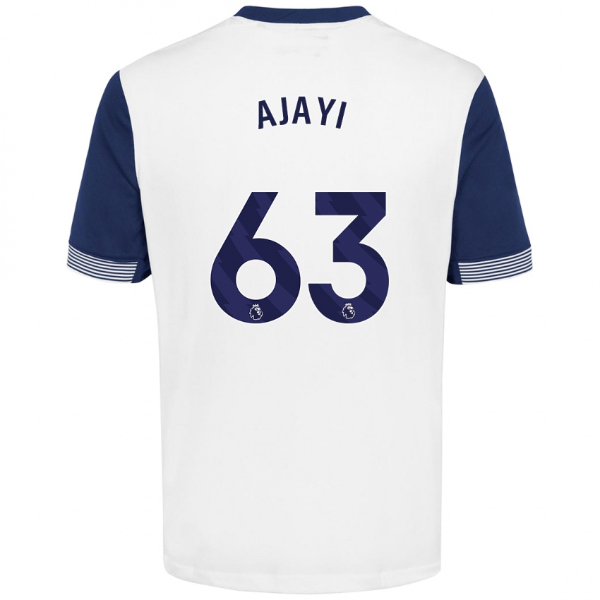 Heren Damola Ajayi #63 Wit Blauw Thuisshirt Thuistenue 2024/25 T-Shirt