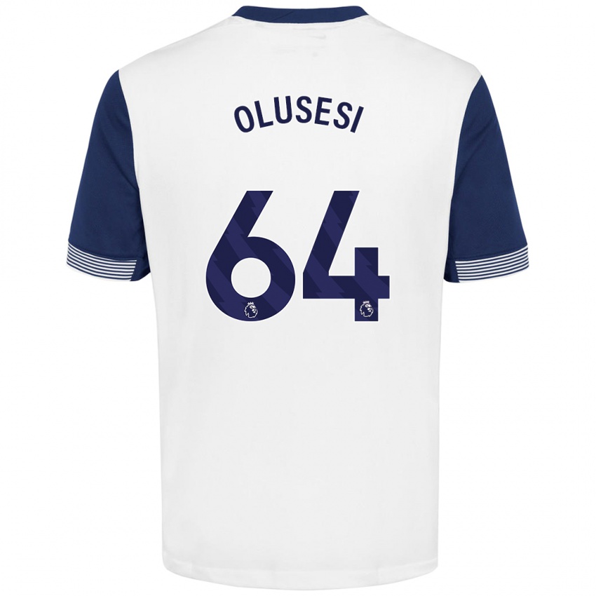 Heren Callum Olusesi #64 Wit Blauw Thuisshirt Thuistenue 2024/25 T-Shirt