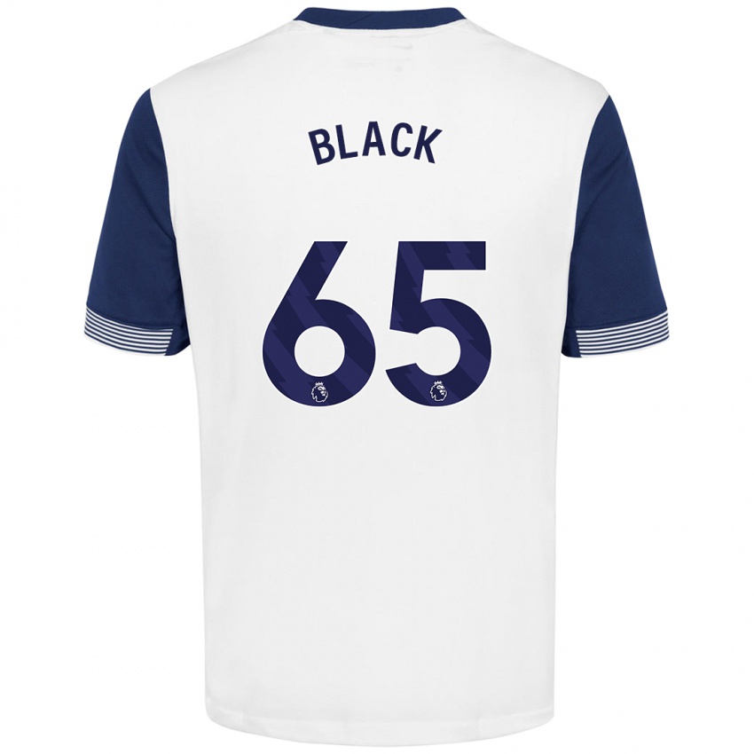 Heren Leo Black #65 Wit Blauw Thuisshirt Thuistenue 2024/25 T-Shirt