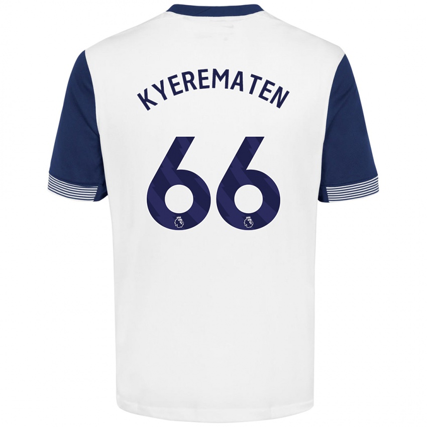 Heren Rio Kyerematen #66 Wit Blauw Thuisshirt Thuistenue 2024/25 T-Shirt