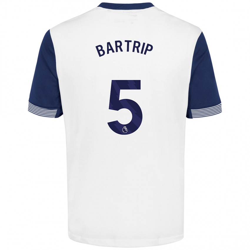 Heren Molly Bartrip #5 Wit Blauw Thuisshirt Thuistenue 2024/25 T-Shirt