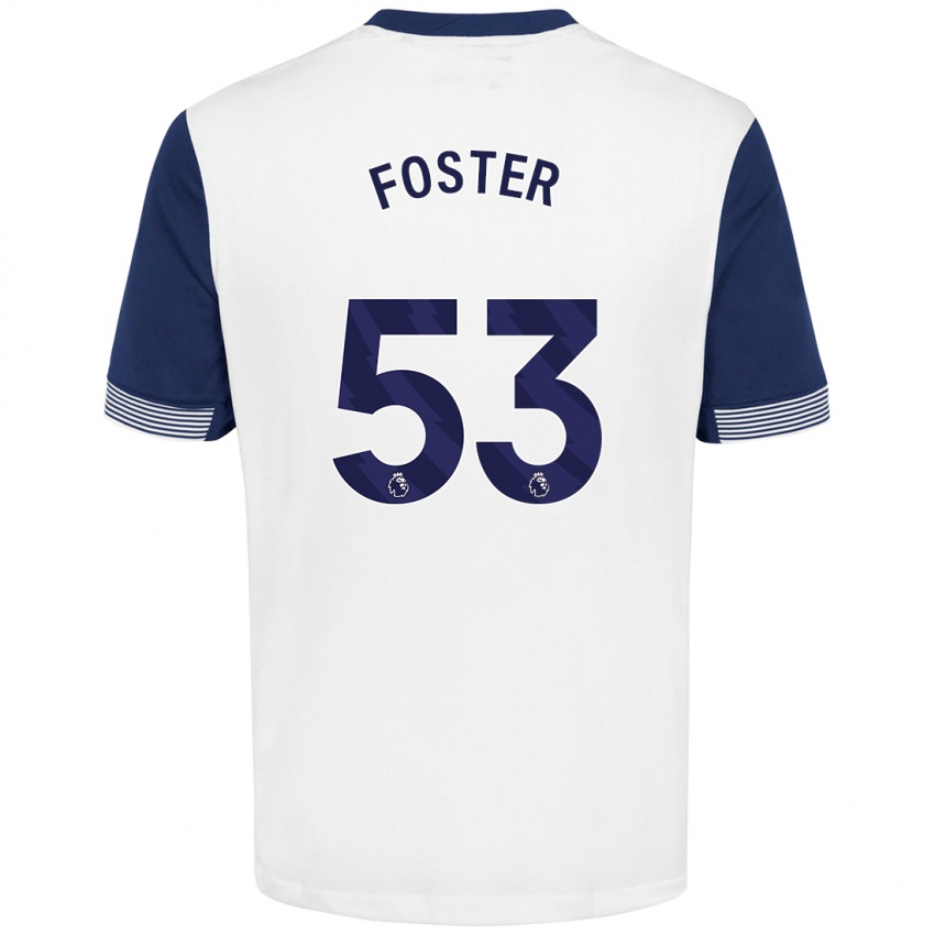 Heren Brooklyn Lyons Foster #53 Wit Blauw Thuisshirt Thuistenue 2024/25 T-Shirt