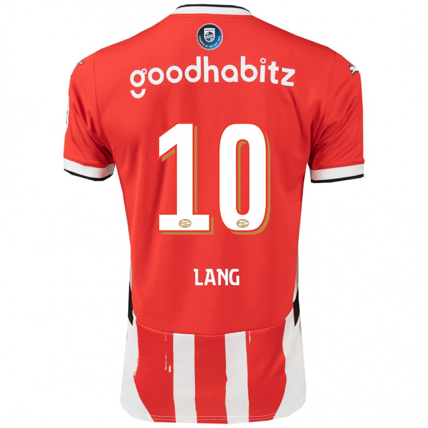 Heren Noa Lang #10 Rood Wit Thuisshirt Thuistenue 2024/25 T-Shirt