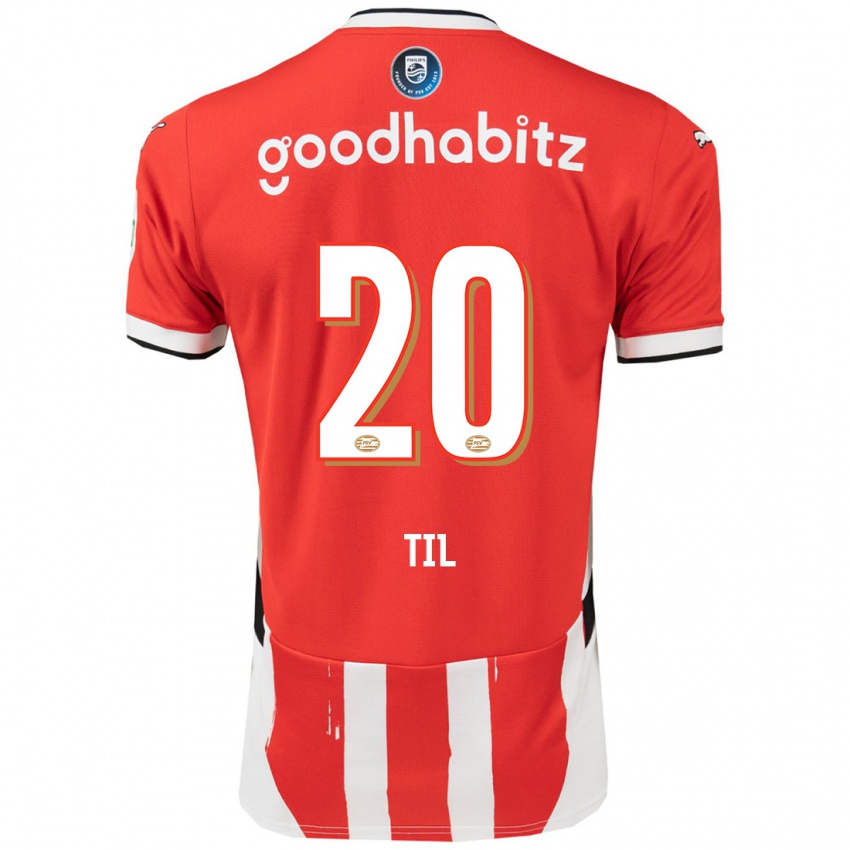 Heren Guus Til #20 Rood Wit Thuisshirt Thuistenue 2024/25 T-Shirt