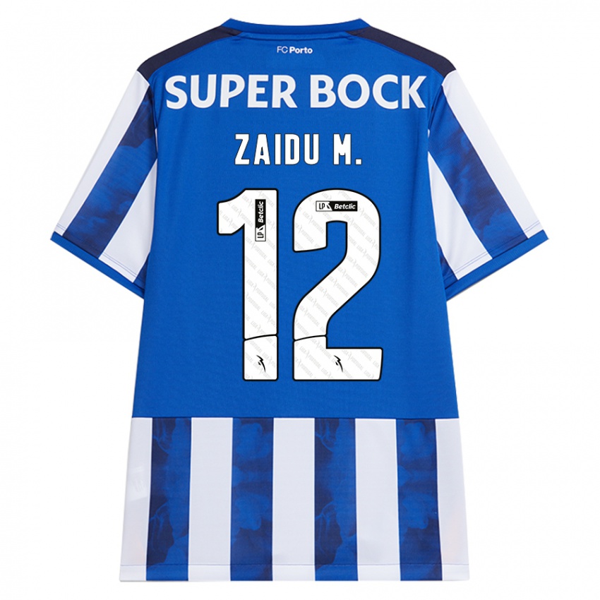 Heren Zaidu #12 Blauw Wit Thuisshirt Thuistenue 2024/25 T-Shirt