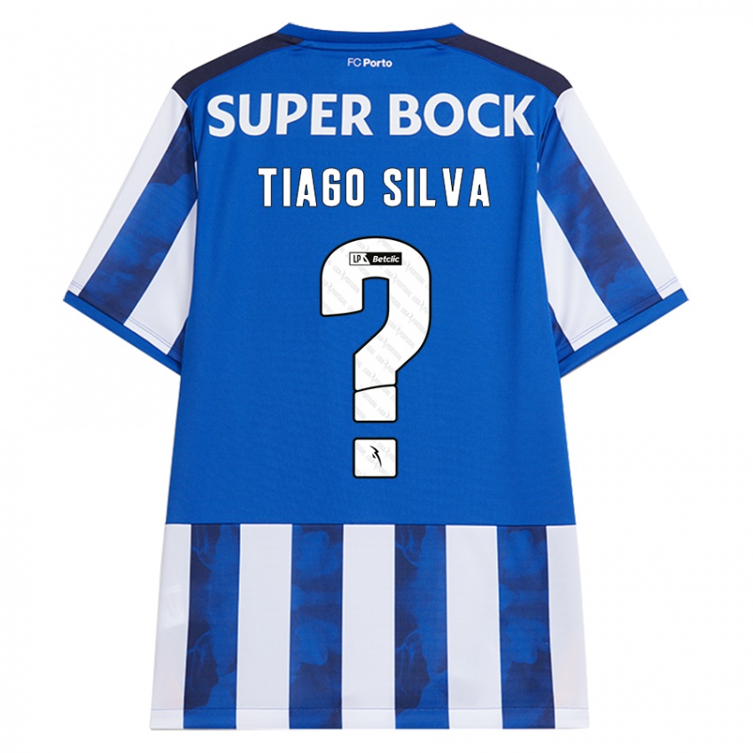 Heren Tiago Silva #0 Blauw Wit Thuisshirt Thuistenue 2024/25 T-Shirt