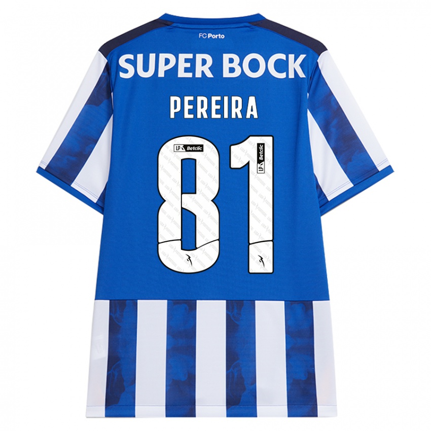 Heren Martim Pereira #81 Blauw Wit Thuisshirt Thuistenue 2024/25 T-Shirt