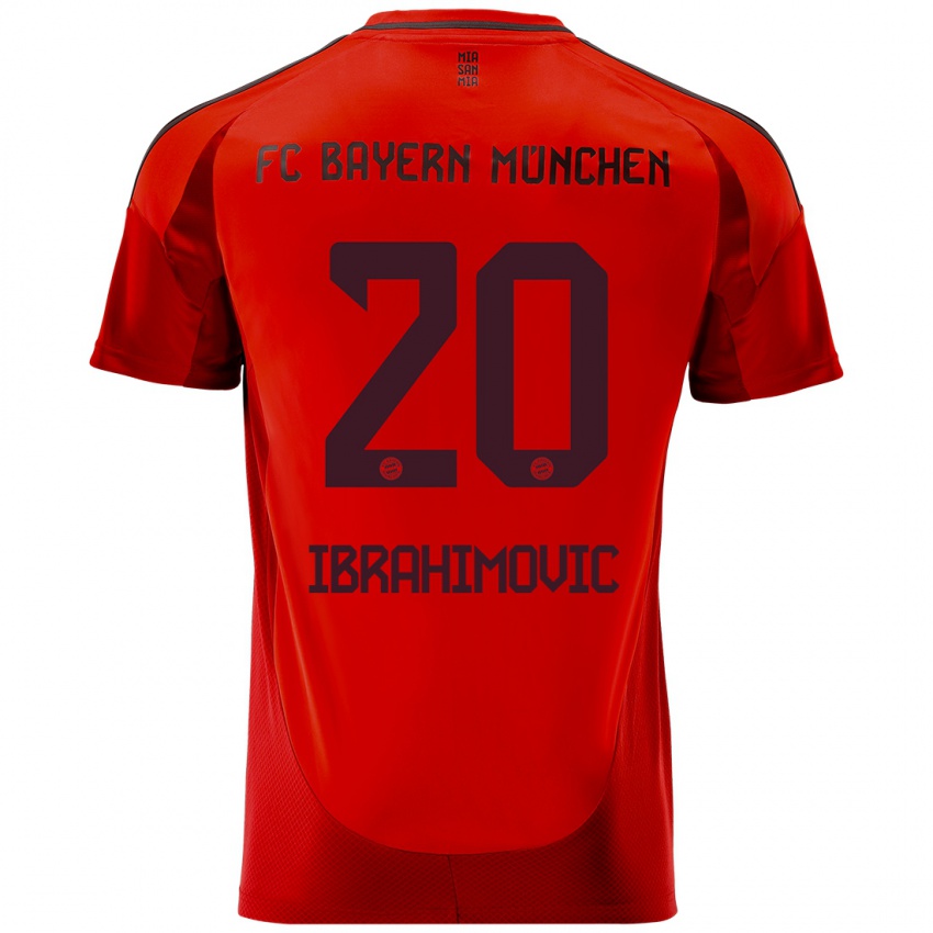 Heren Arijon Ibrahimovic #20 Rood Thuisshirt Thuistenue 2024/25 T-Shirt