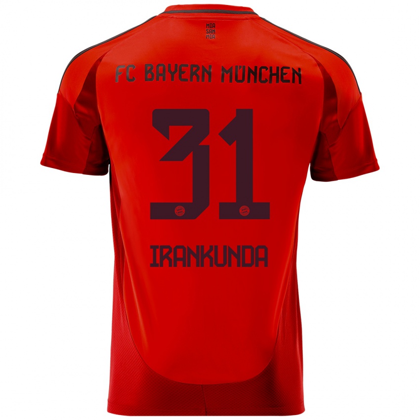 Heren Nestory Irankunda #31 Rood Thuisshirt Thuistenue 2024/25 T-Shirt