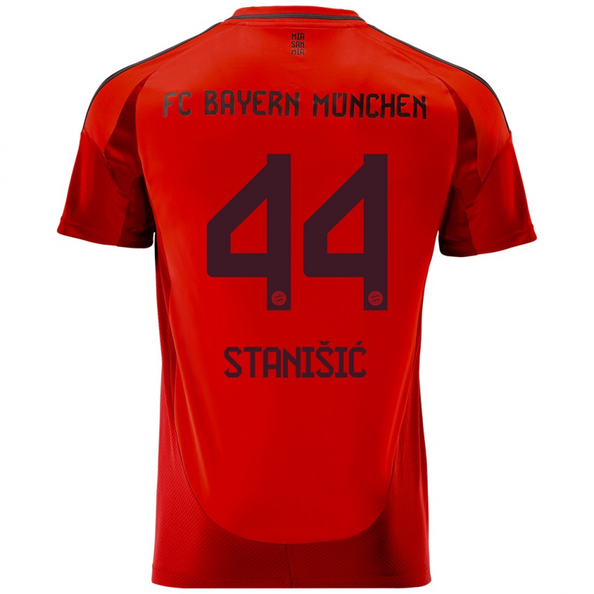 Heren Josip Stanisic #44 Rood Thuisshirt Thuistenue 2024/25 T-Shirt