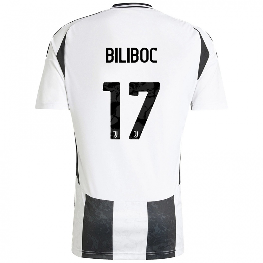 Heren Lorenzo Biliboc #17 Wit Zwart Thuisshirt Thuistenue 2024/25 T-Shirt