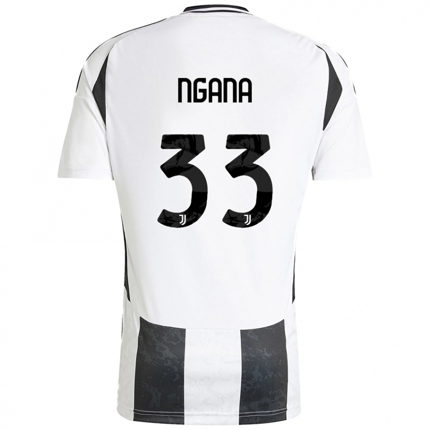 Heren Valdes Ngana #33 Wit Zwart Thuisshirt Thuistenue 2024/25 T-Shirt