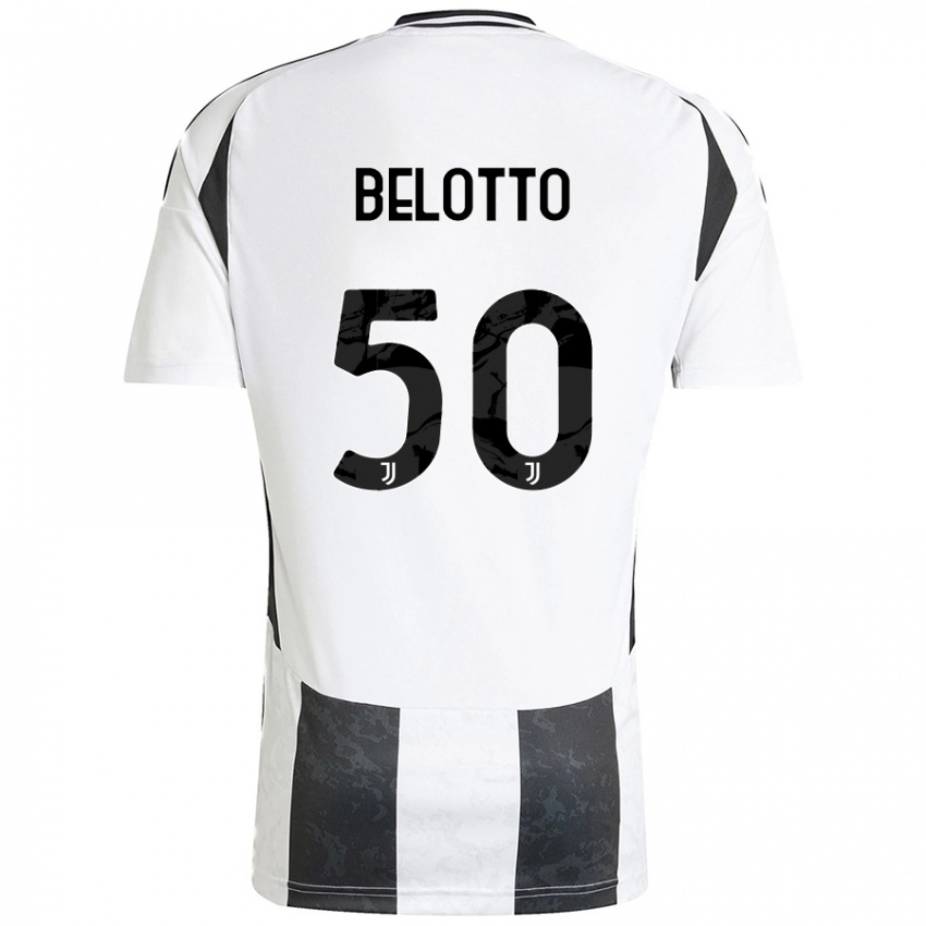 Heren Soledad Belotto #50 Wit Zwart Thuisshirt Thuistenue 2024/25 T-Shirt