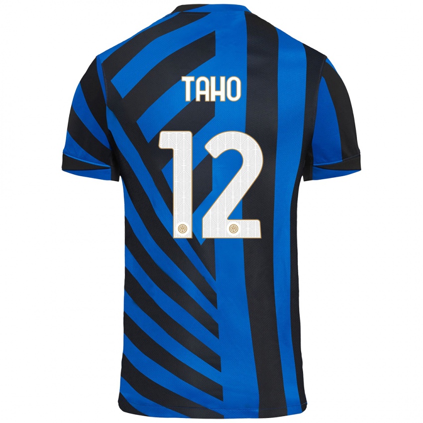 Heren Alain Taho #12 Blauw Zwart Thuisshirt Thuistenue 2024/25 T-Shirt