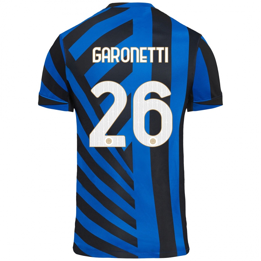 Heren Gabriele Garonetti #26 Blauw Zwart Thuisshirt Thuistenue 2024/25 T-Shirt