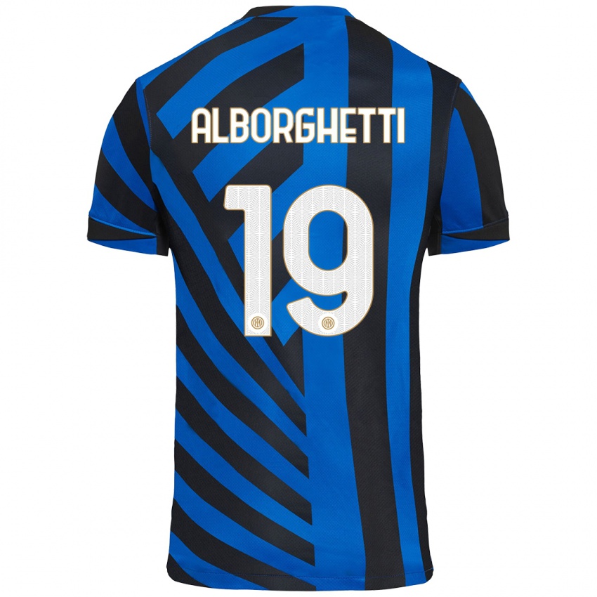 Heren Lisa Alborghetti #19 Blauw Zwart Thuisshirt Thuistenue 2024/25 T-Shirt