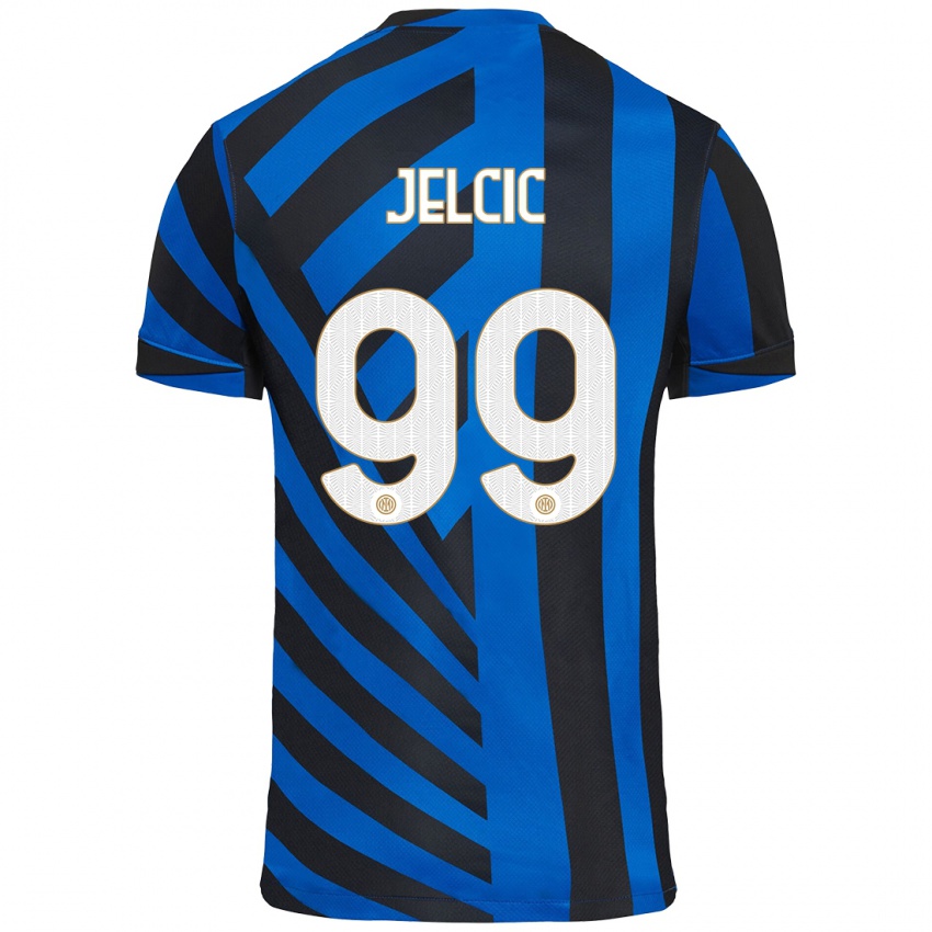 Heren Maja Jelčić #99 Blauw Zwart Thuisshirt Thuistenue 2024/25 T-Shirt