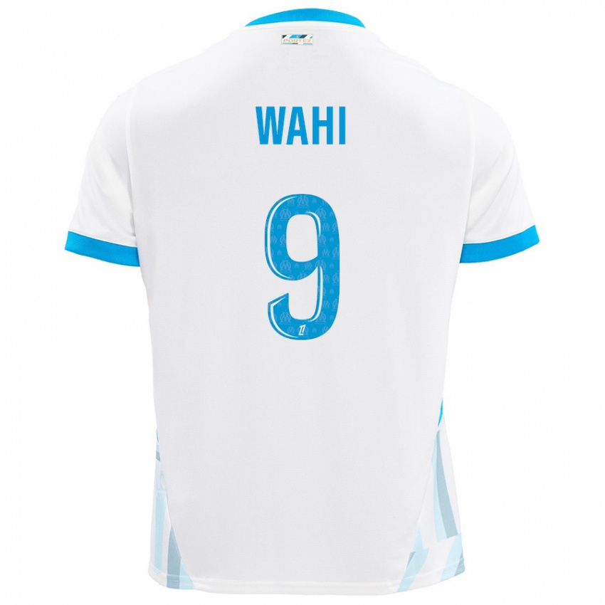 Heren Elye Wahi #9 Wit Hemelsblauw Thuisshirt Thuistenue 2024/25 T-Shirt