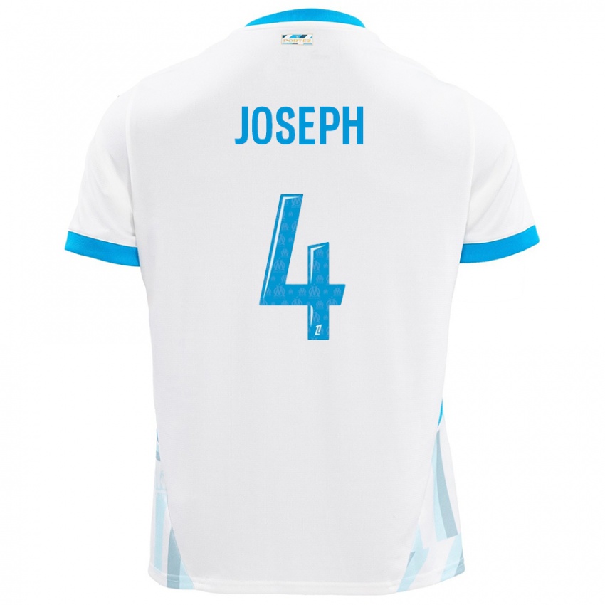 Heren Tabita Joseph #4 Wit Hemelsblauw Thuisshirt Thuistenue 2024/25 T-Shirt