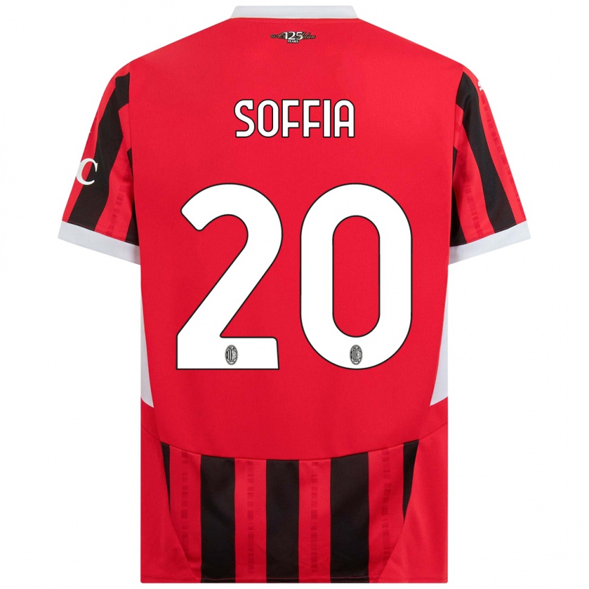 Heren Angelica Soffia #20 Rood Zwart Thuisshirt Thuistenue 2024/25 T-Shirt