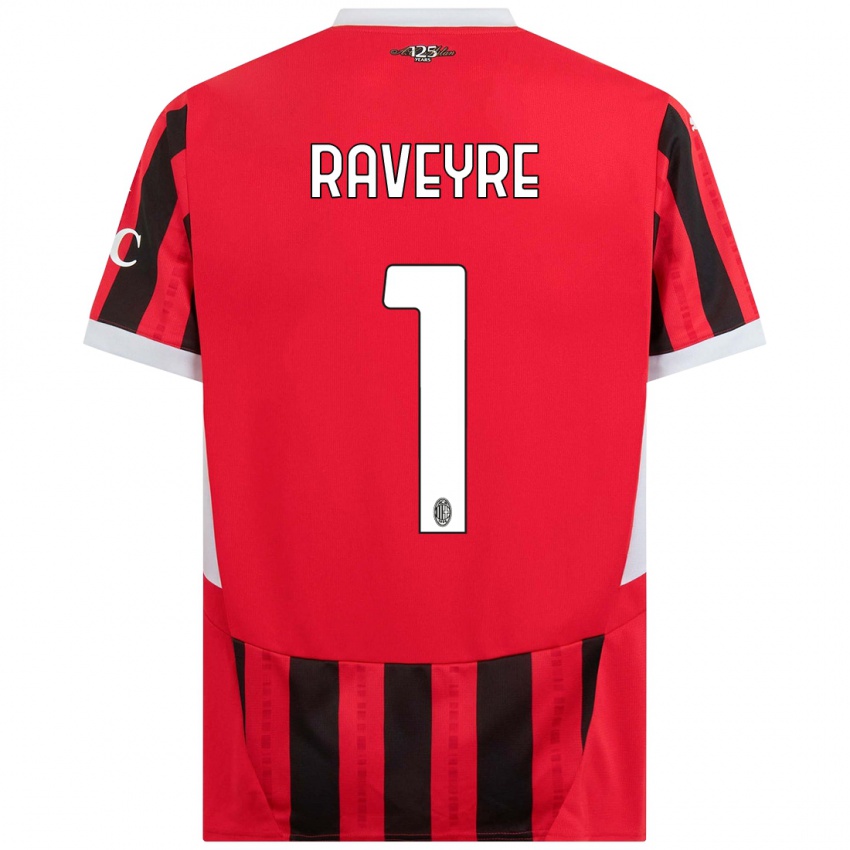 Heren Noah Raveyre #1 Rood Zwart Thuisshirt Thuistenue 2024/25 T-Shirt