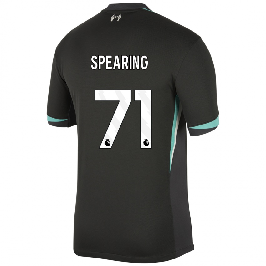 Heren Jay Spearing #71 Zwart Antraciet Wit Uitshirt Uittenue 2024/25 T-Shirt