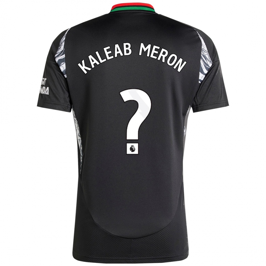 Heren Kaleab Meron #0 Zwart Uitshirt Uittenue 2024/25 T-Shirt